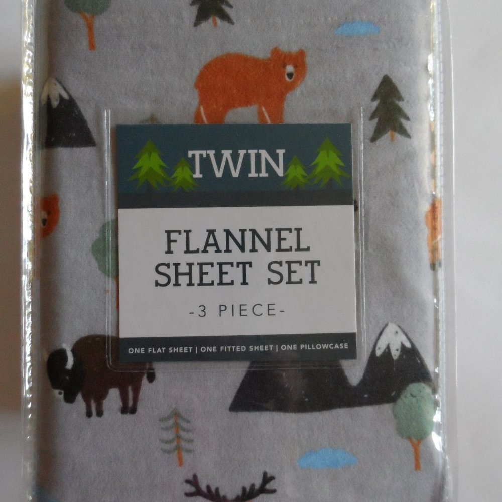 Twin 3 Pc. Flannel Sheet Set